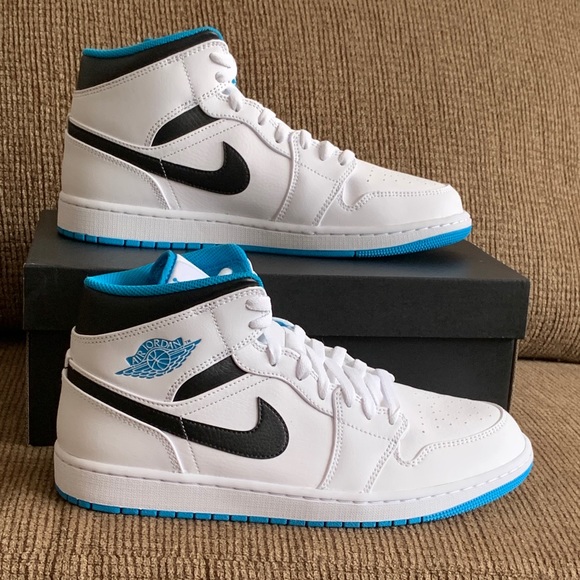 nike air jordan 1 mid laser blue